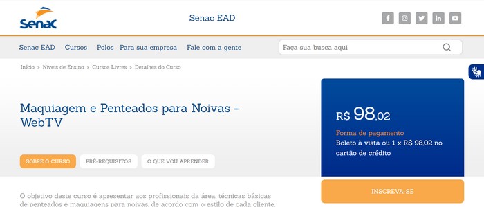 Curso de Maquiagem e Penteados para Noivas